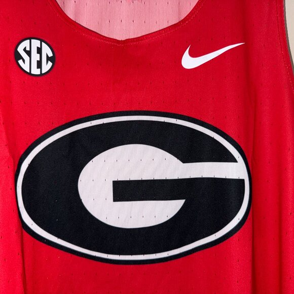 Nike Pro Elite Team Issue UGA Georgia Track Singlet Running SEC USA Men's L NEW - Picture 5 of 11